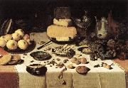 DIJCK, Floris Claesz van Laid Table dgh oil painting